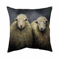 Begin Home Decor 26 x 26 in. Wool Sheeps-Double Sided Print Indoor Pillow 5541-2626-AN212